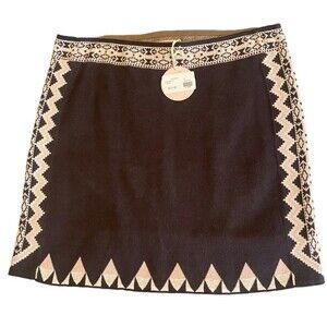 Anthropologie Odd Molly Pocahontas mini knit skirt NWT retail $121. Size 3